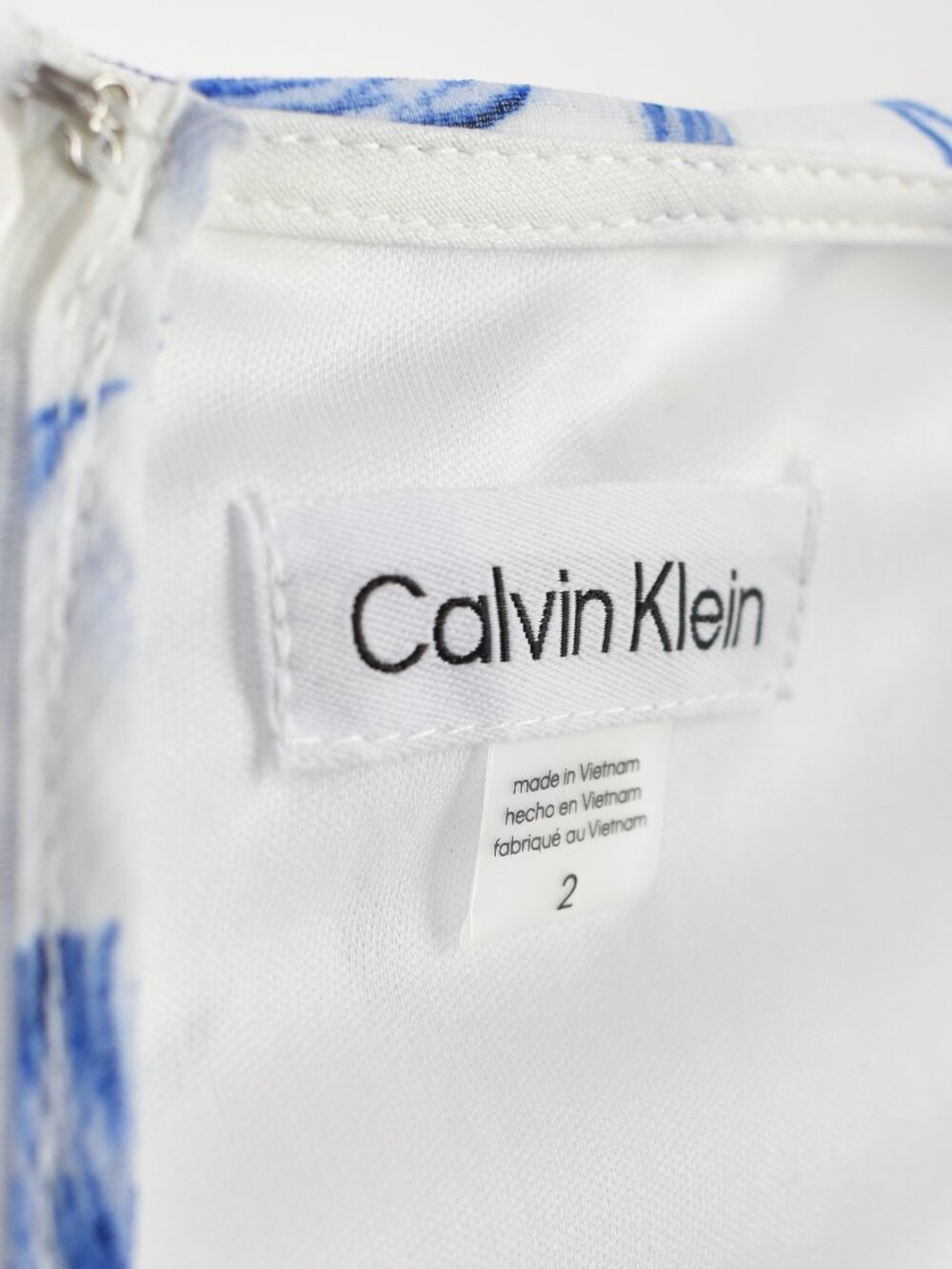 Calvin Klein Floral Chiffon A-Line Dress - 2 - Picture 11 of 11